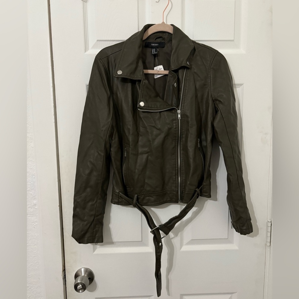 Forever 21 faux leather moto jacket